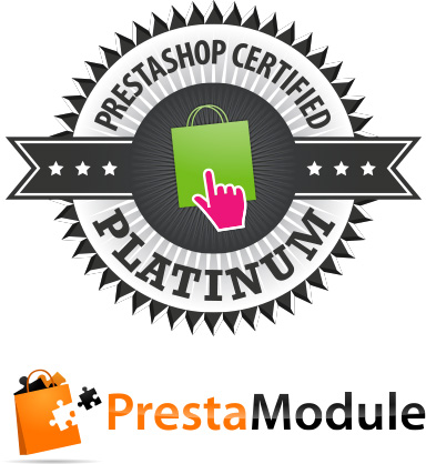 Le module a été créé par la société PrestaModule, certifiée Platinium