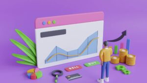 Image 3D qui représente le SEO